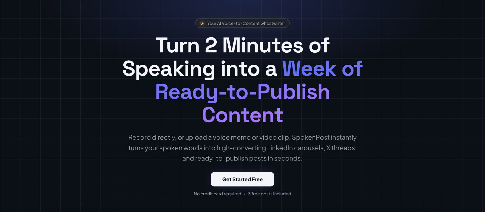 SpokenPost screenshot