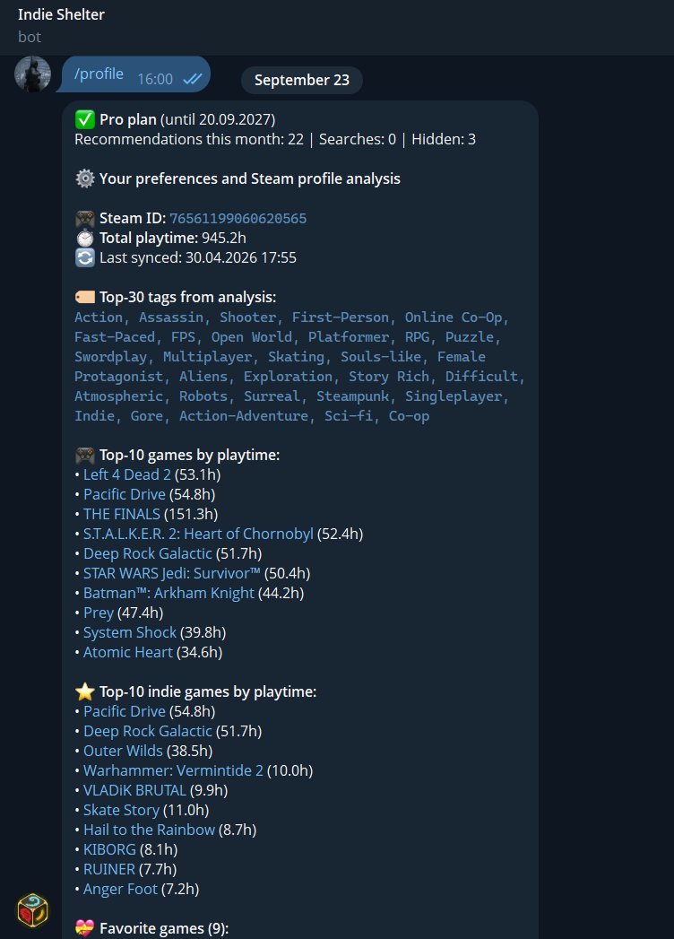 Indie Shelter screenshot