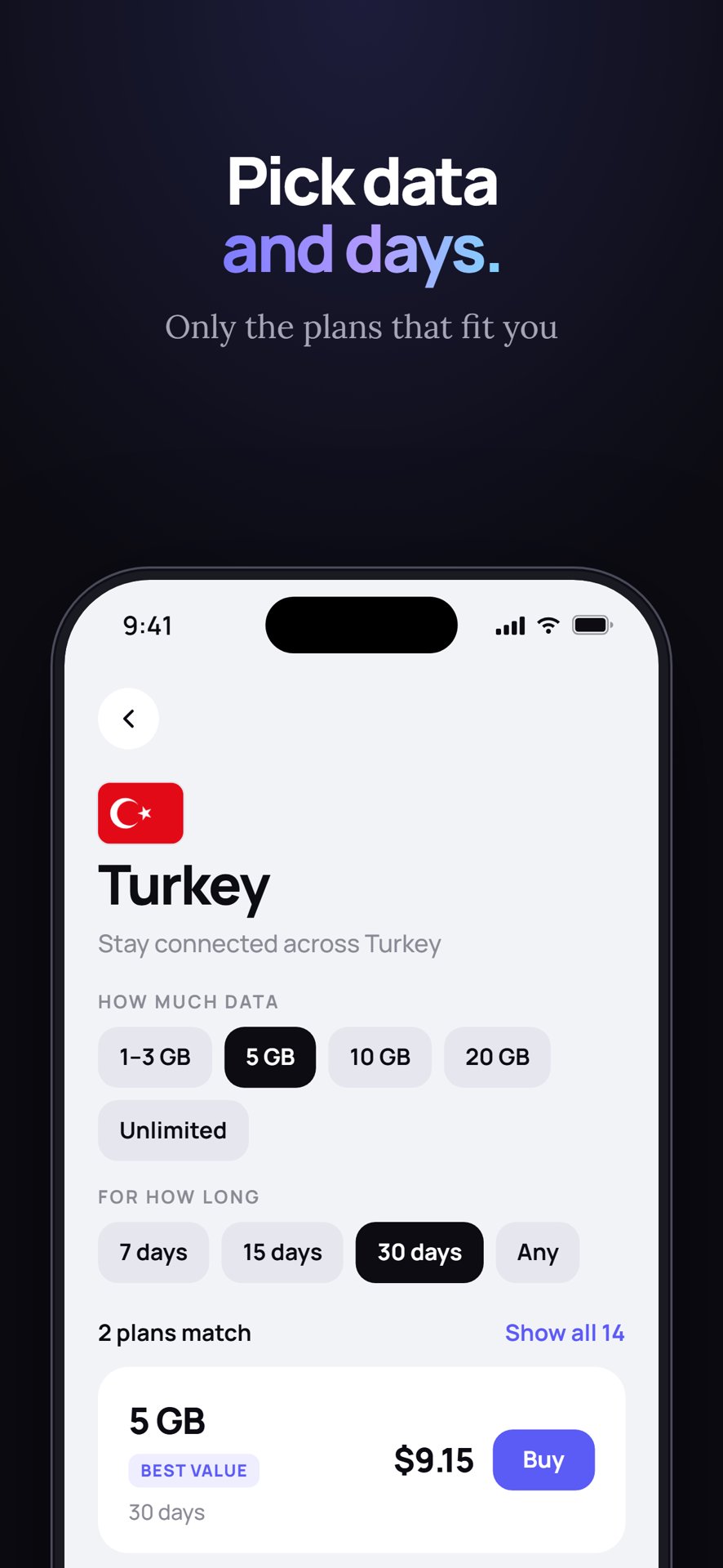 BeeSim - travel eSIM screenshot