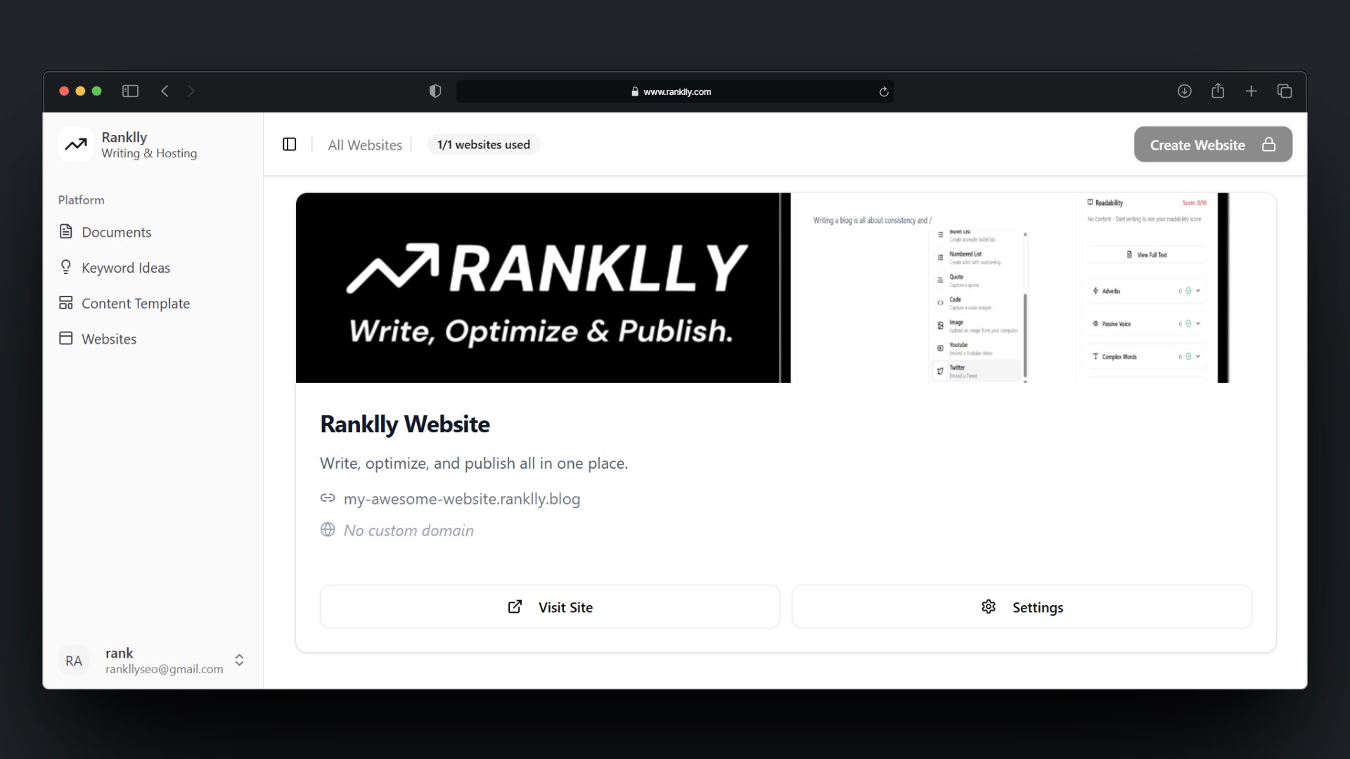 Ranklly screenshot