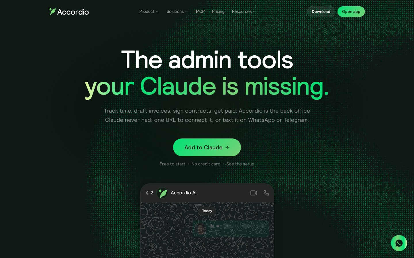 Accordio screenshot