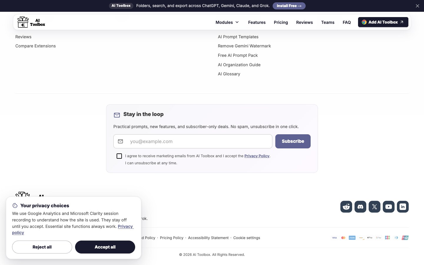 AI Toolbox 3.0 screenshot