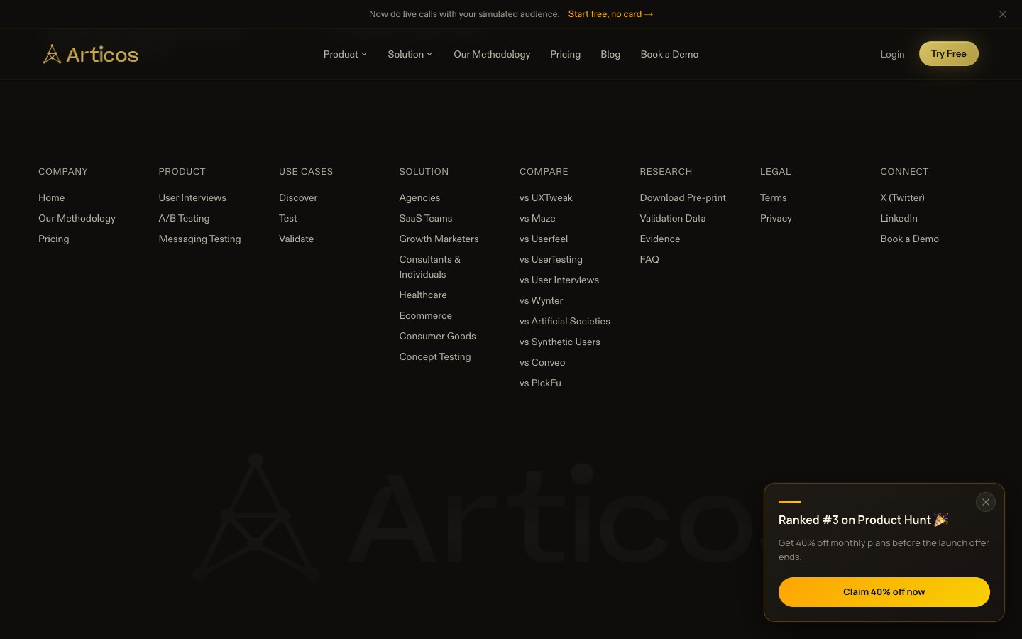 Articos screenshot