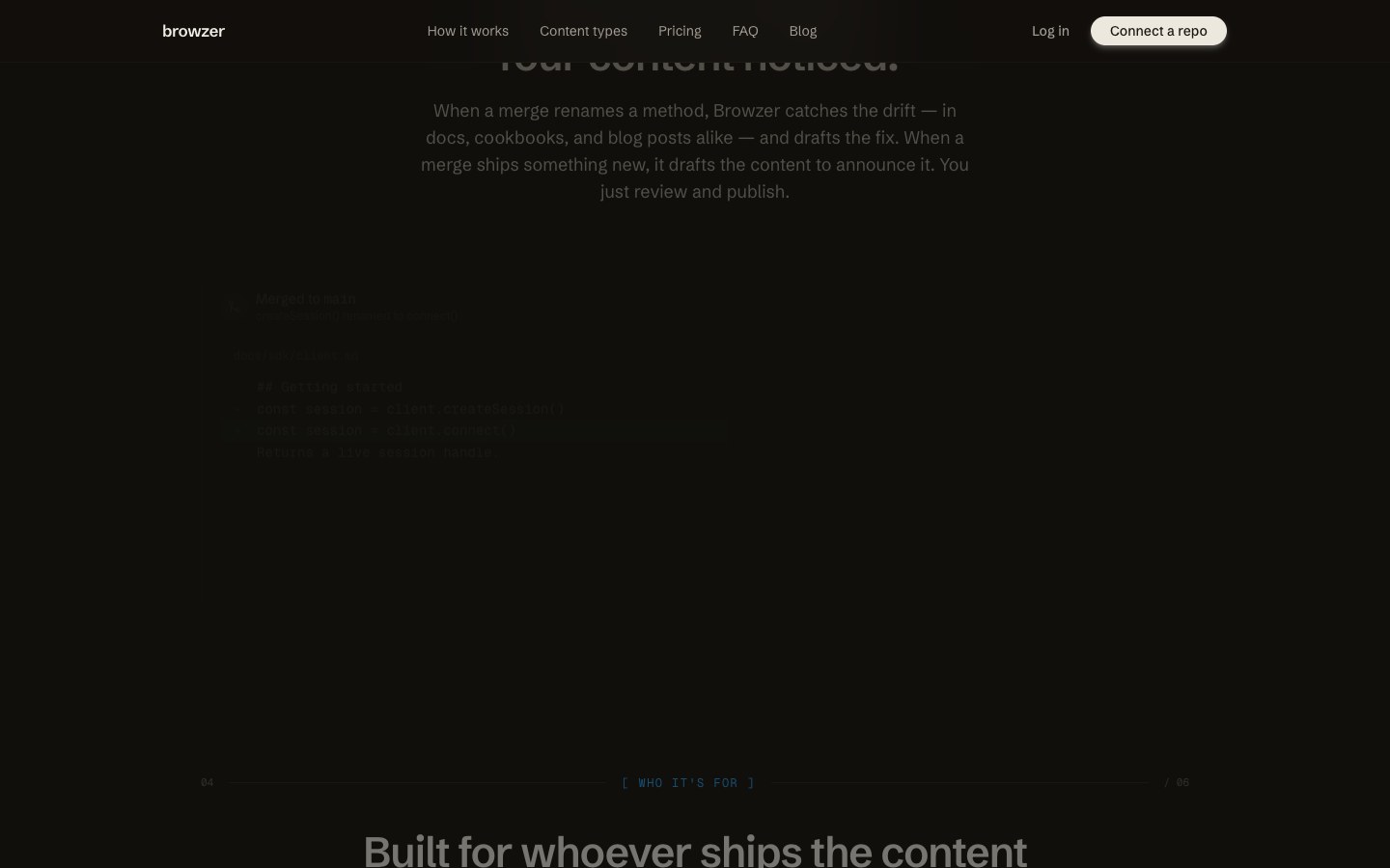 Browzer screenshot