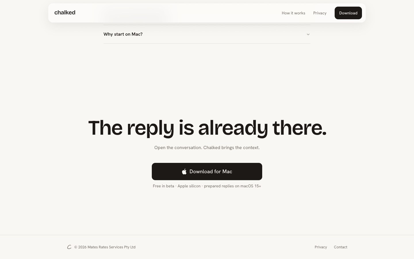 Chalked for Mac screenshot