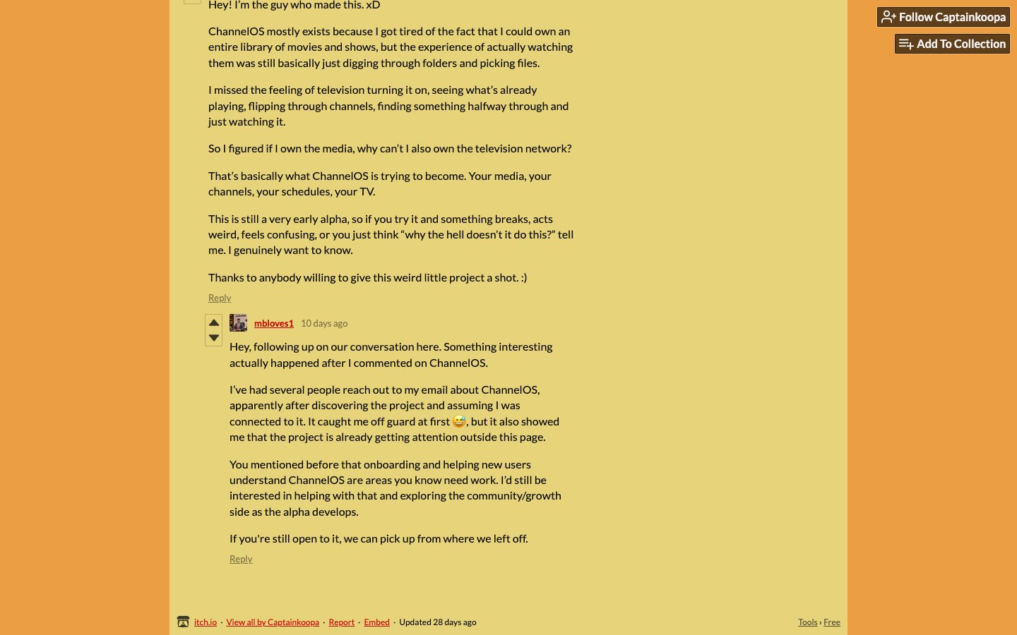 ChannelOS screenshot