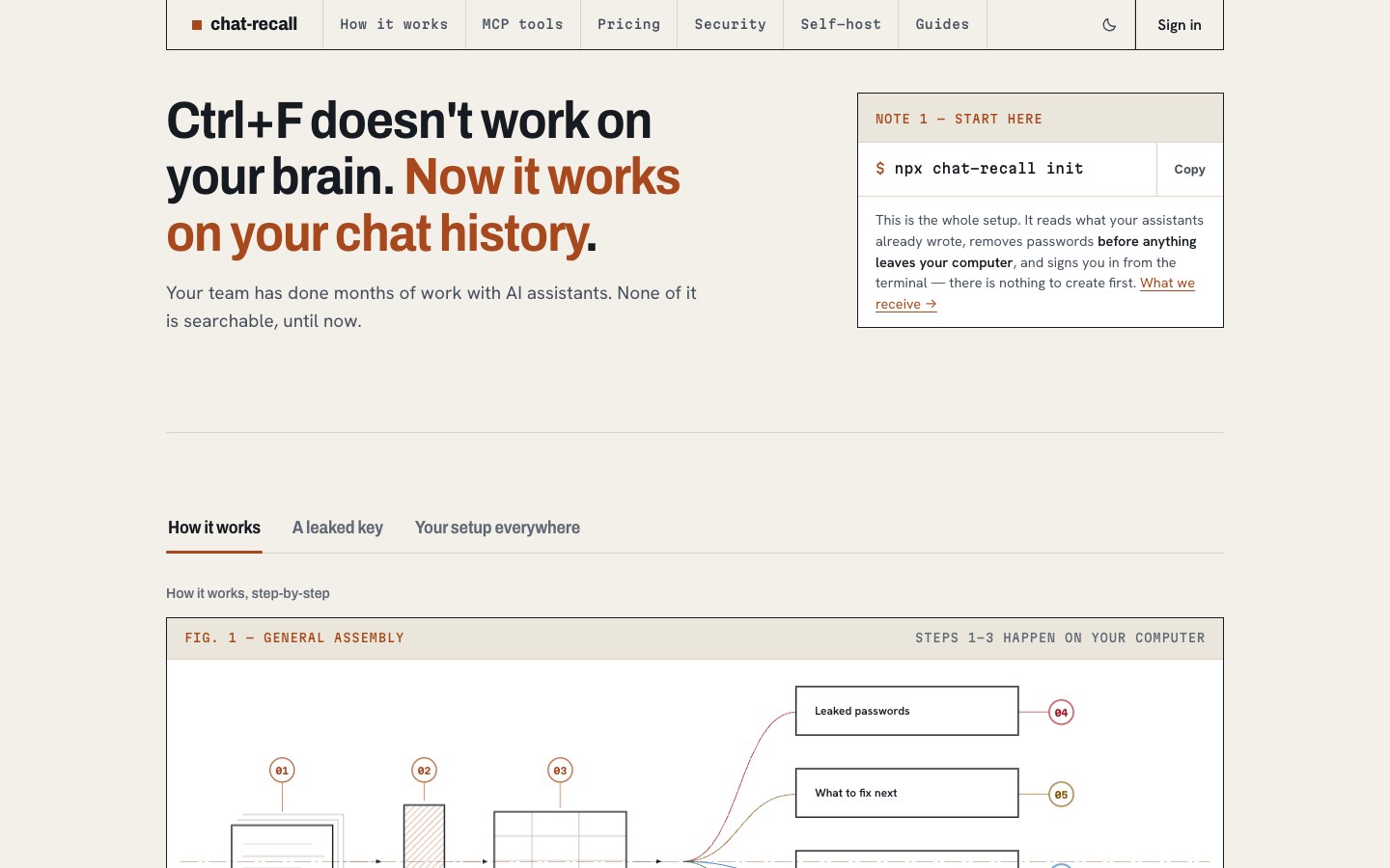 chat-recall screenshot