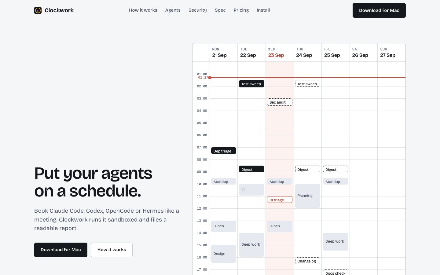 Clockwork screenshot