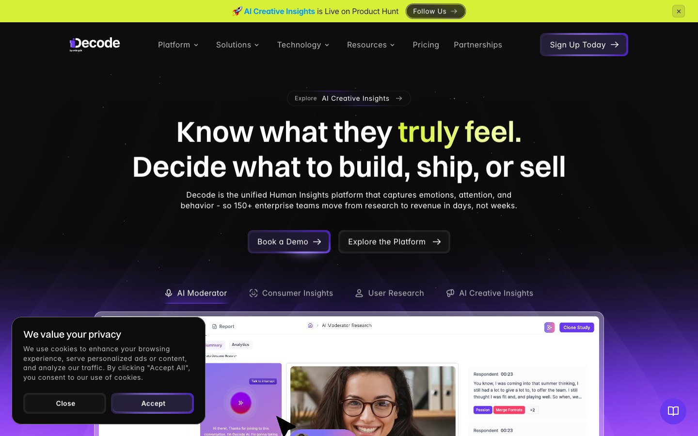 AI Creative Insights by Decode screenshot