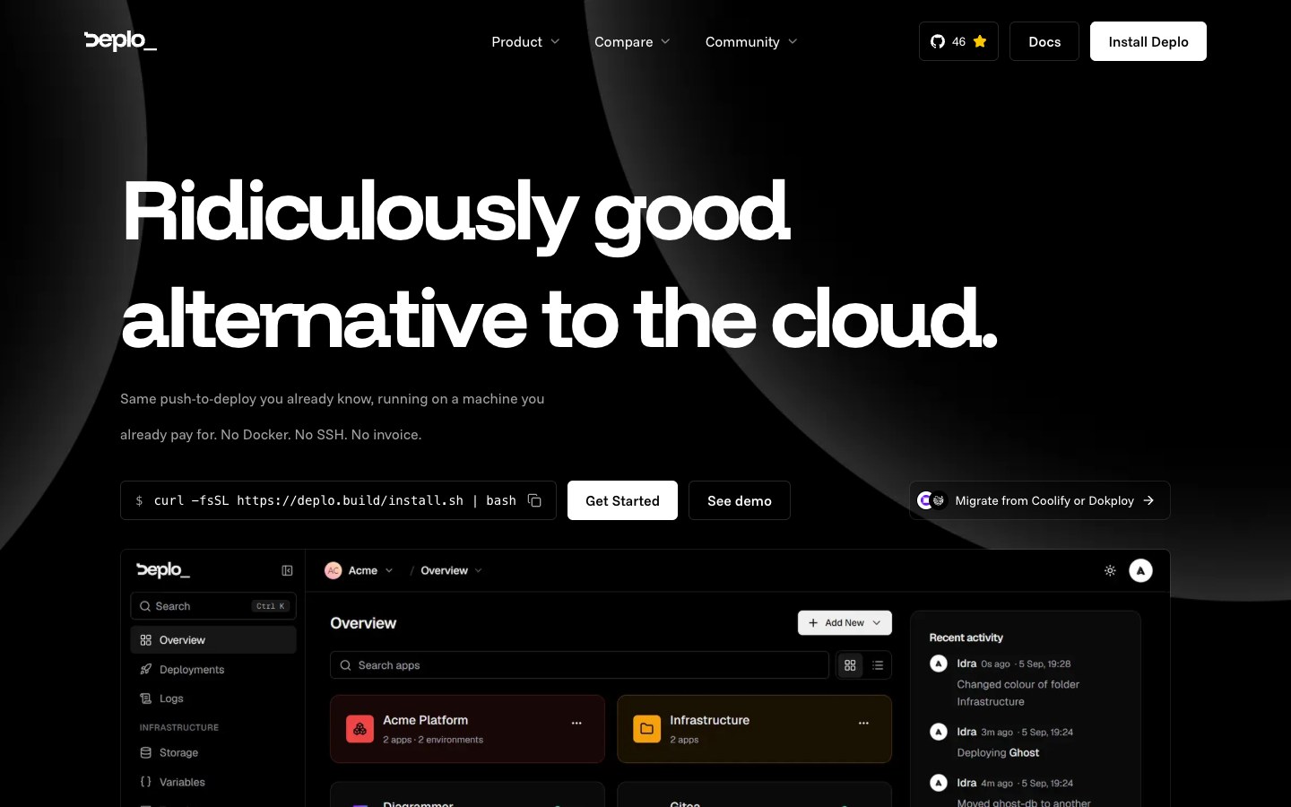 Deplo screenshot
