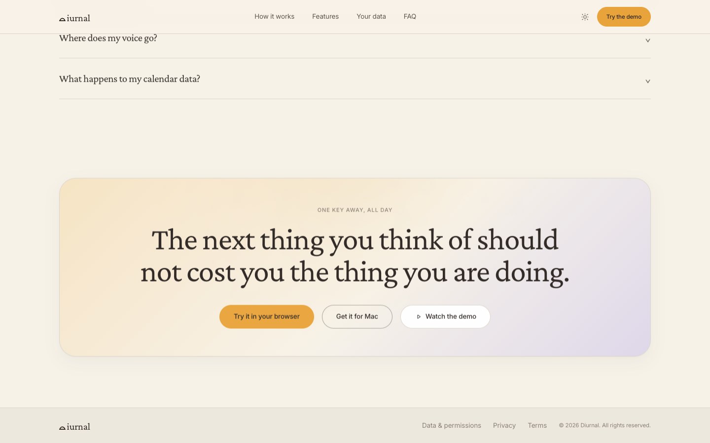 Diurnal screenshot