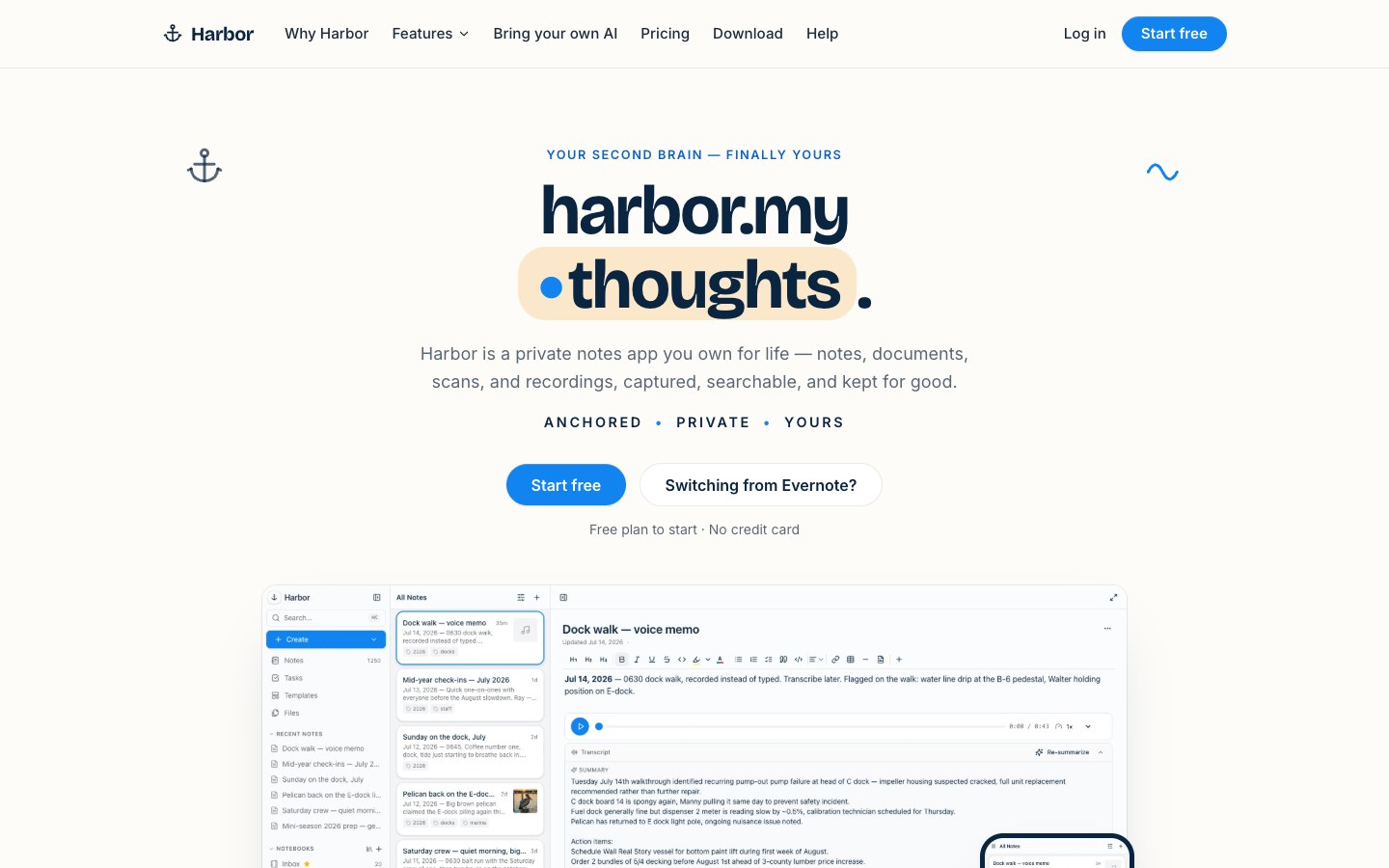 Harbor screenshot