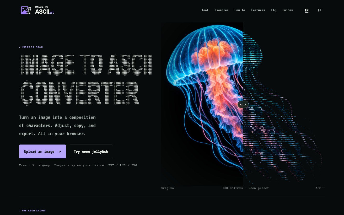Image to ASCII screenshot