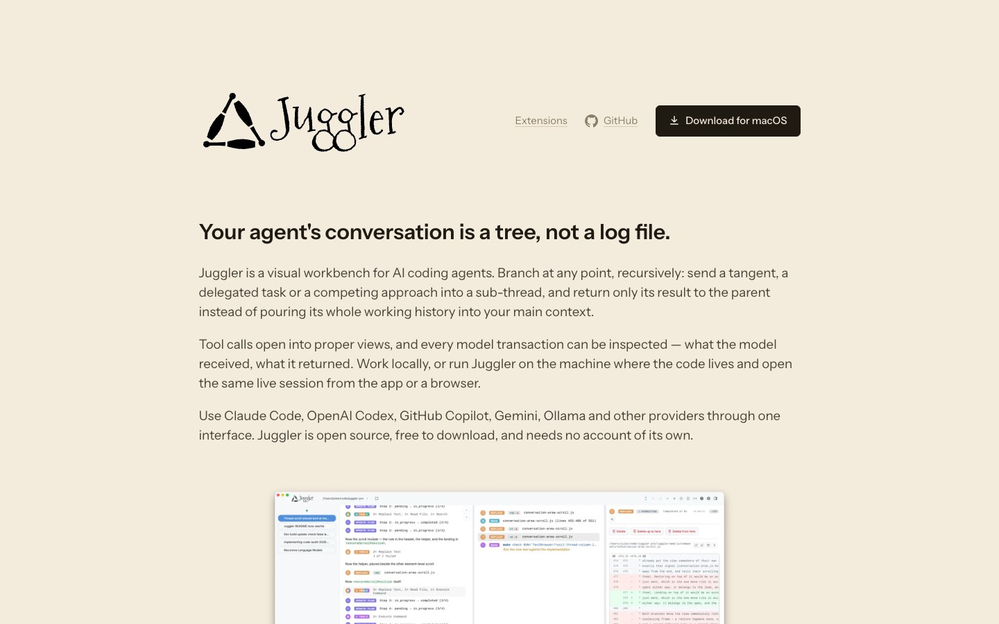 Juggler screenshot