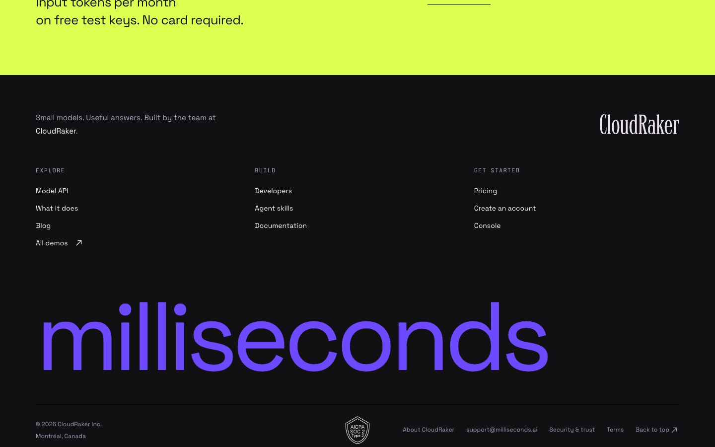 Milliseconds.ai screenshot