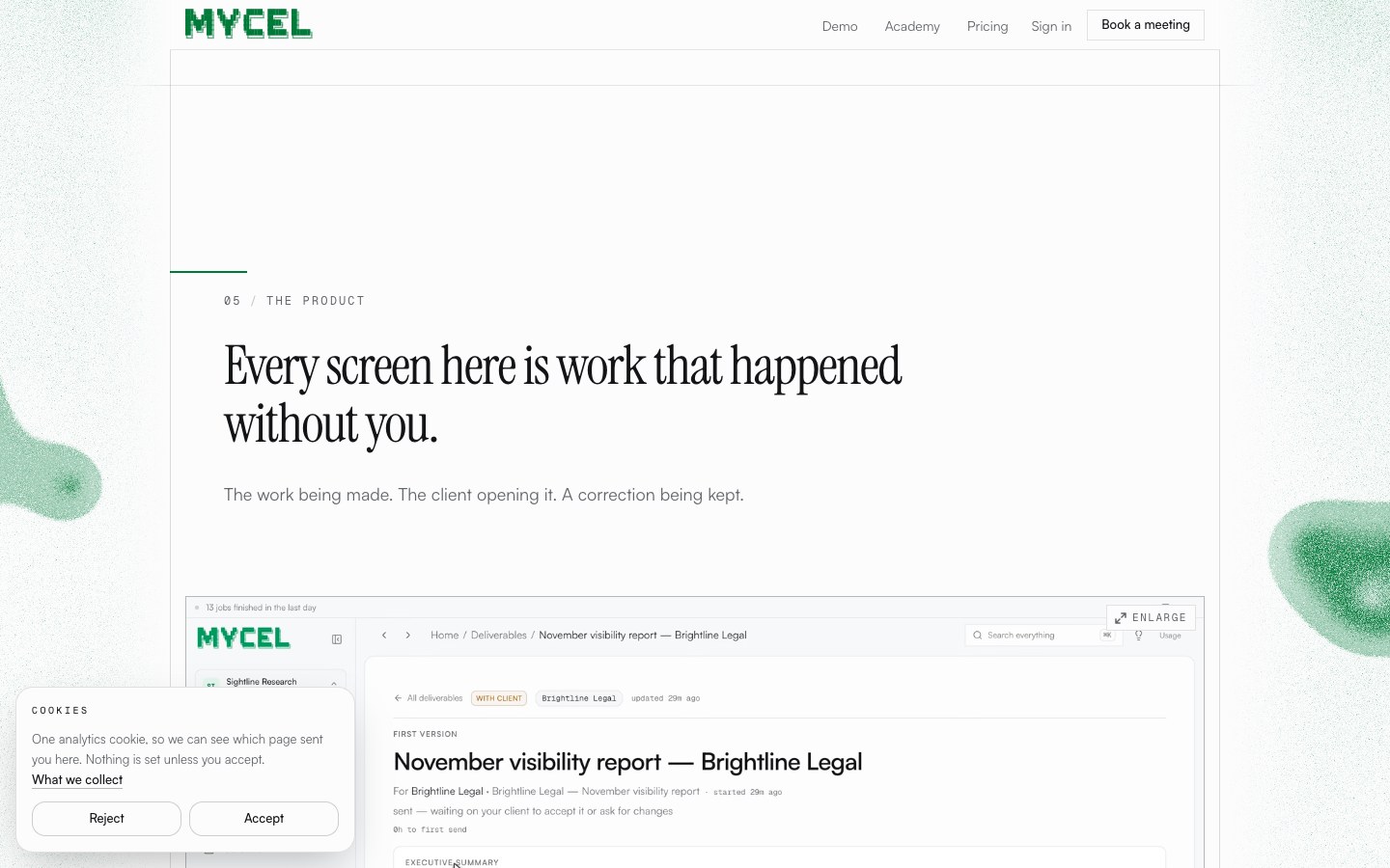 Mycel screenshot