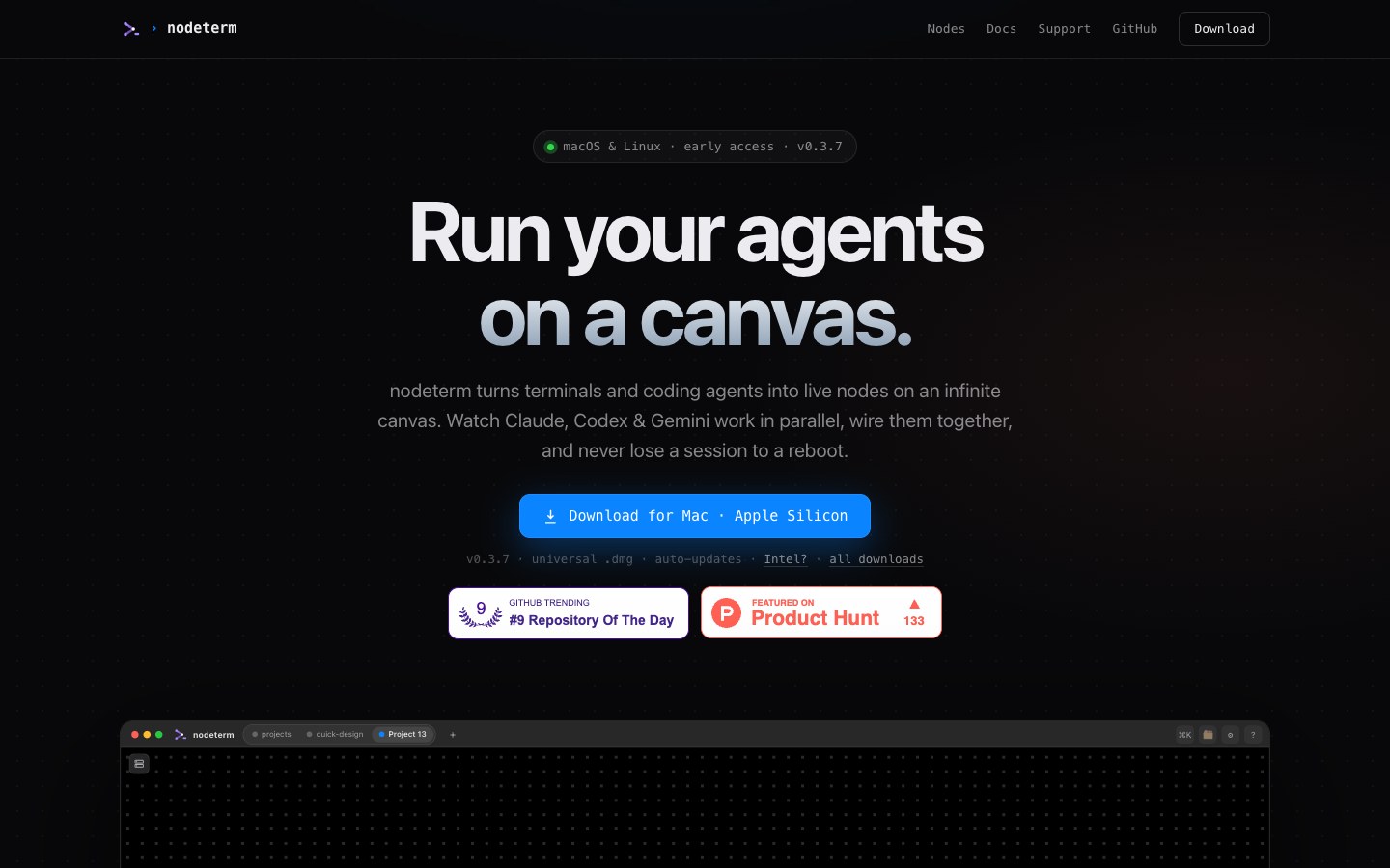 Nodeterm screenshot