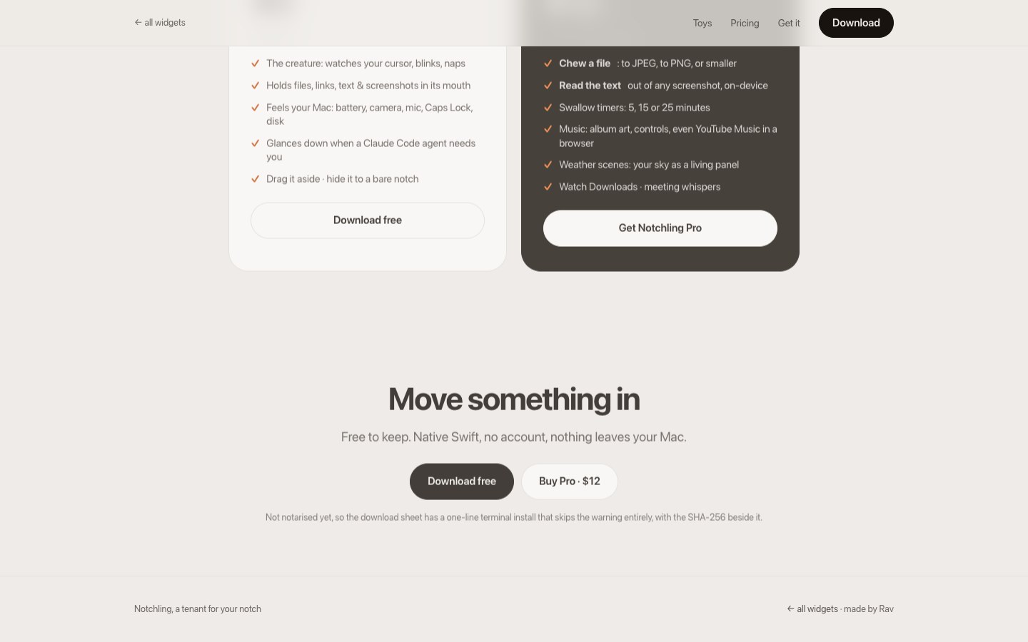 Notchling screenshot