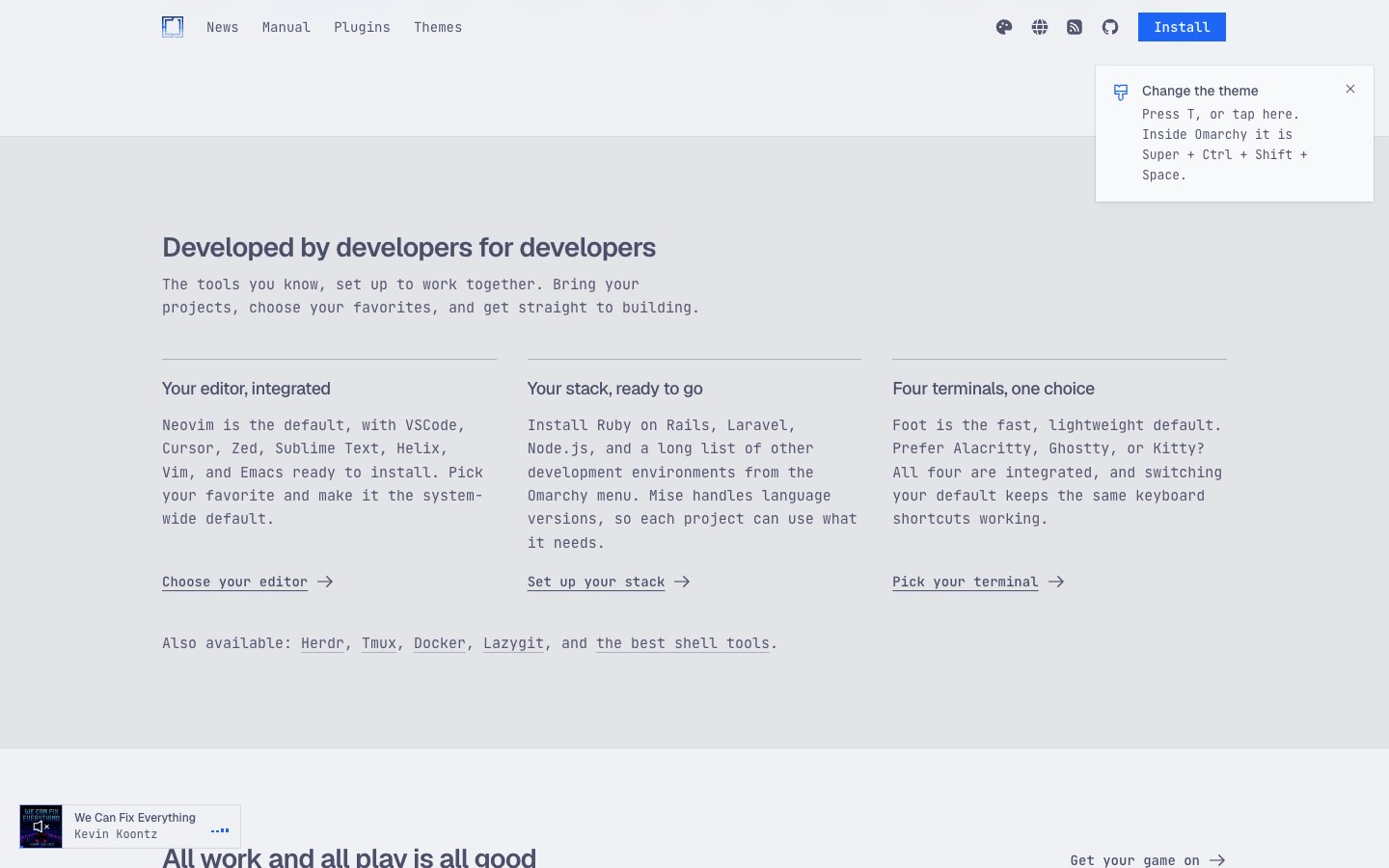 Omarchy screenshot
