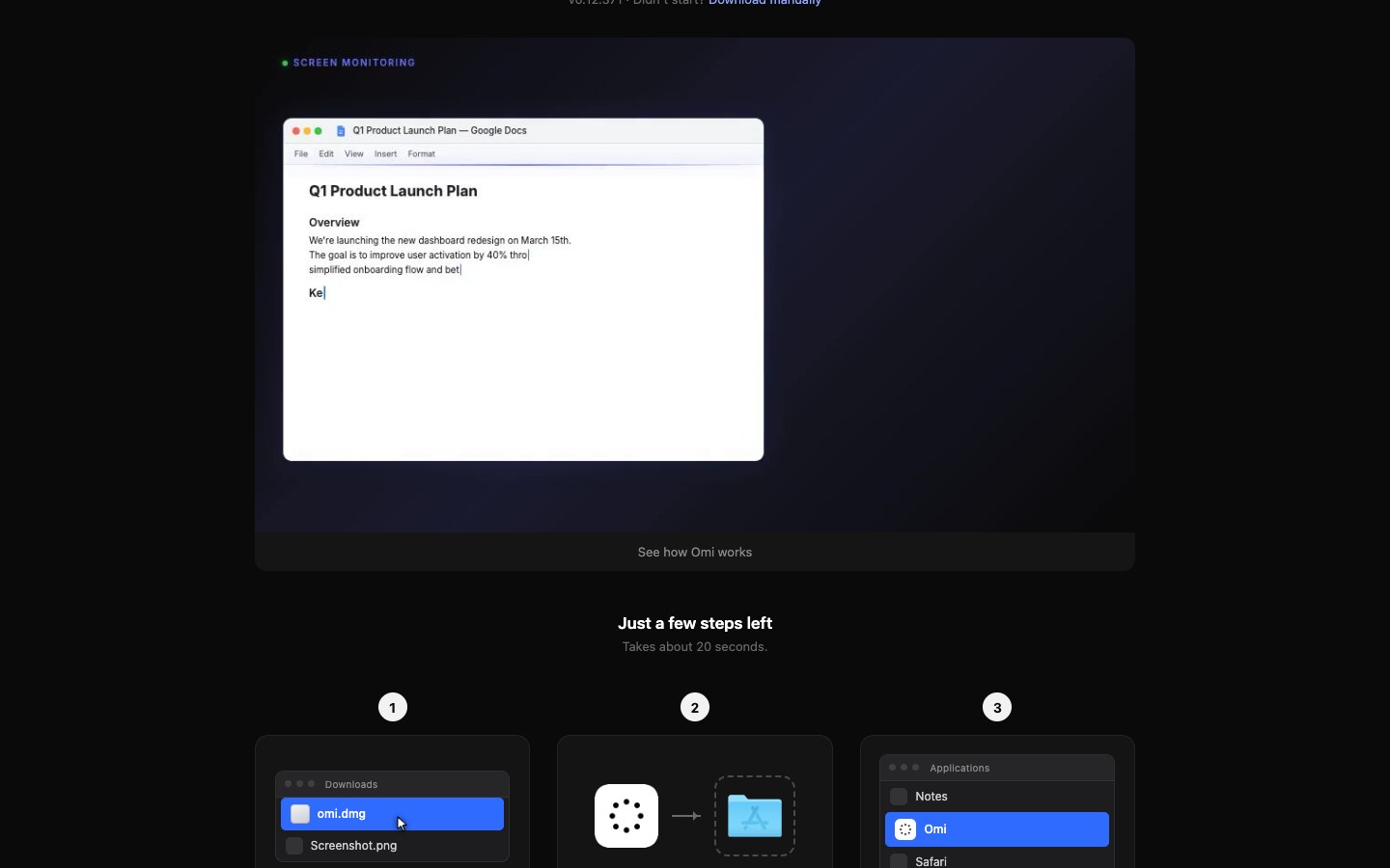 Omi screenshot