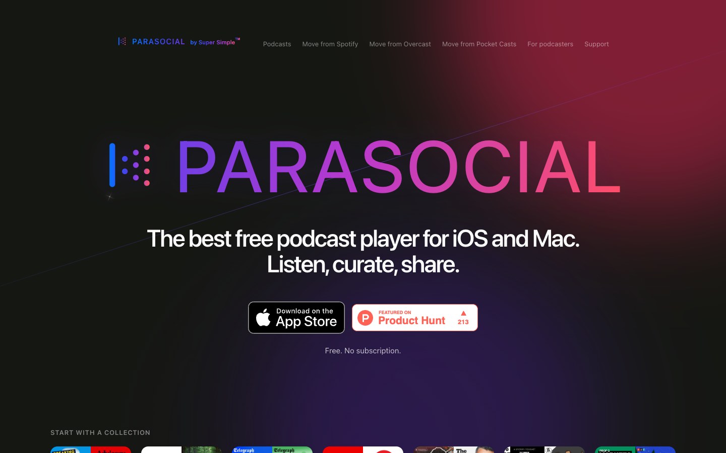 Parasocial screenshot