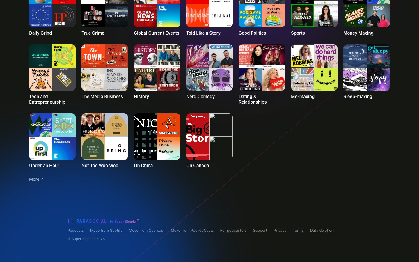 Parasocial screenshot