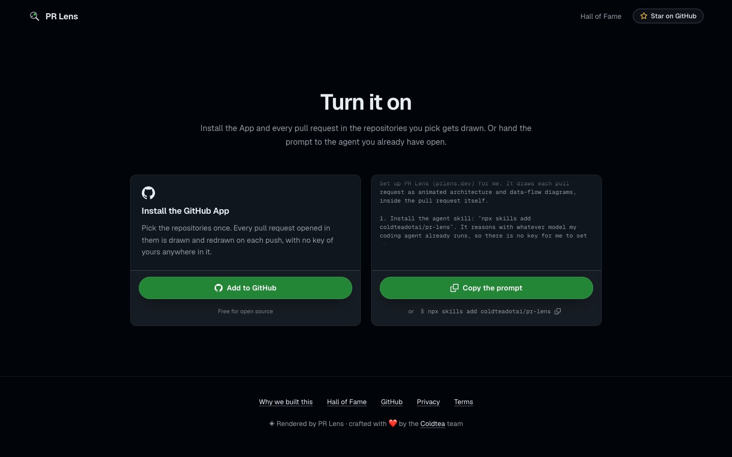 PR Lens by Coldtea.ai screenshot