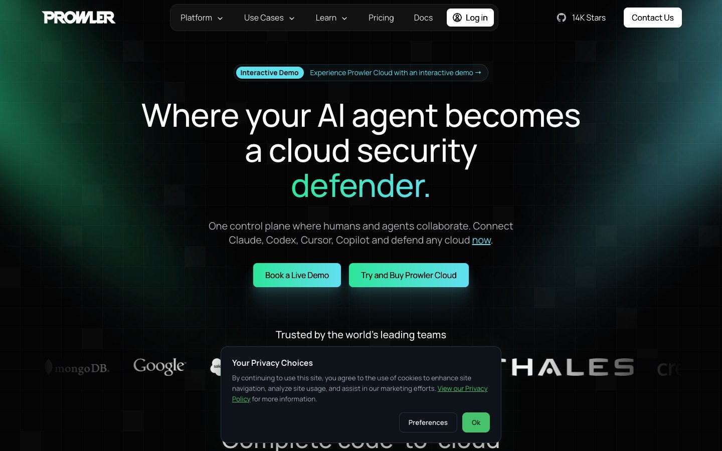 Prowler Cloud screenshot