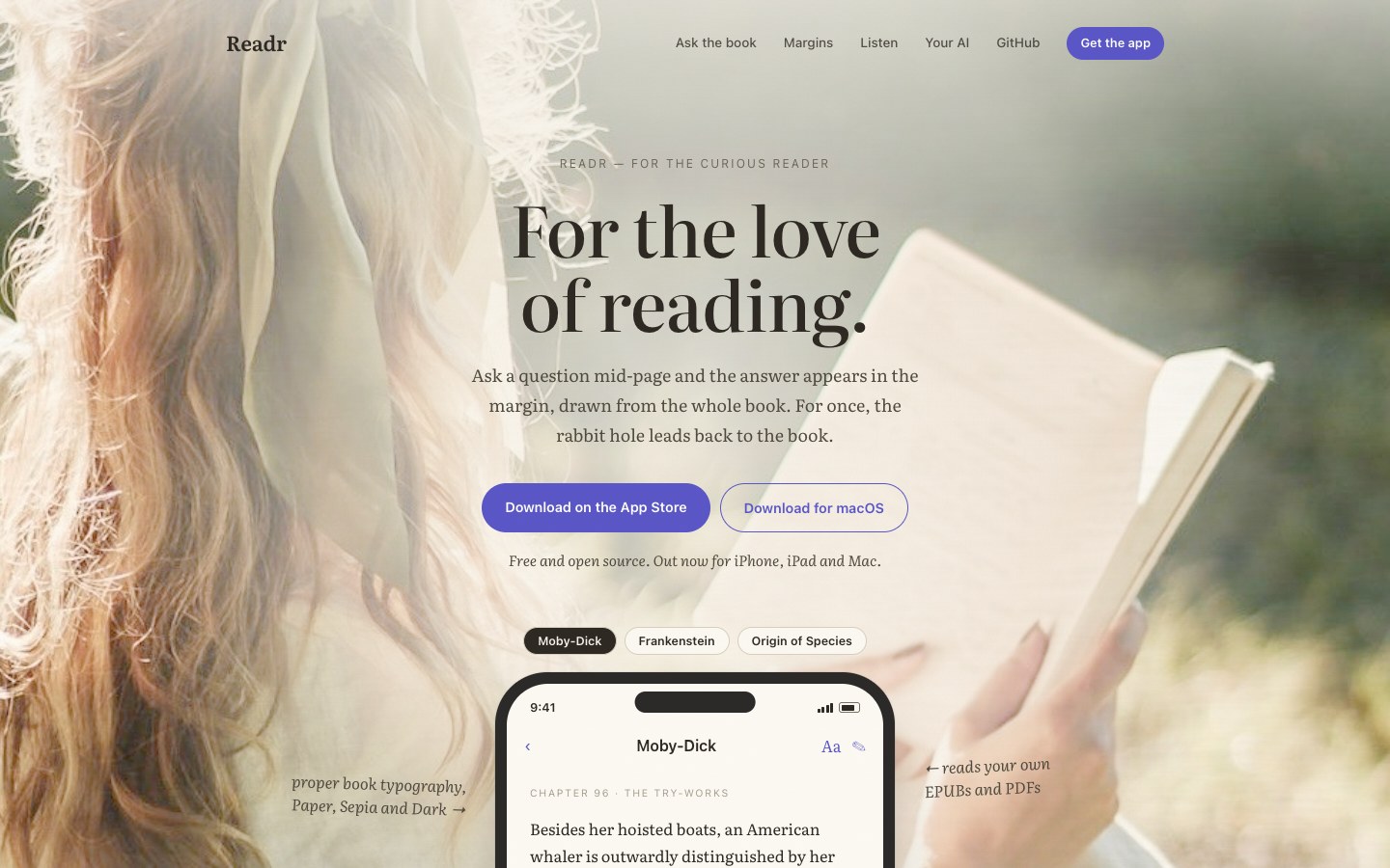 Readr screenshot