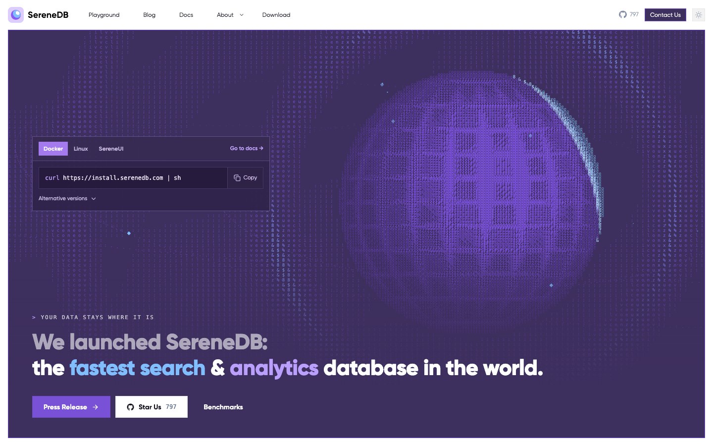 SereneDB screenshot