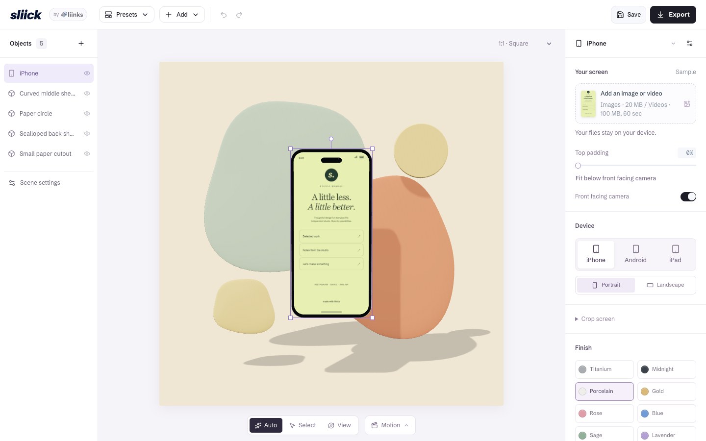 Sliick screenshot