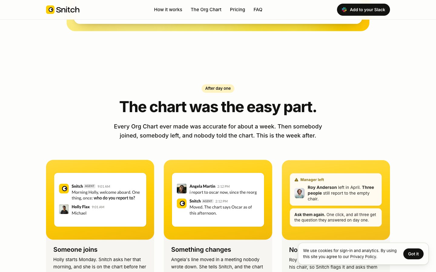 Snitch screenshot