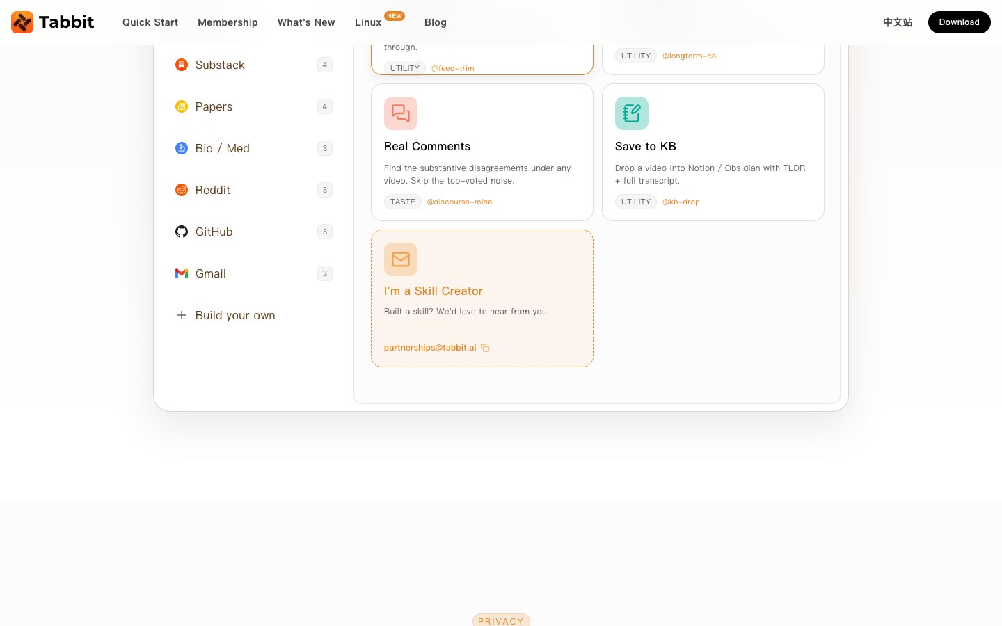Tabbit AI screenshot