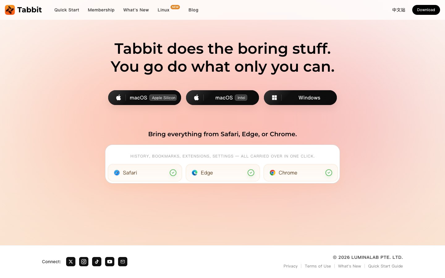 Tabbit AI screenshot