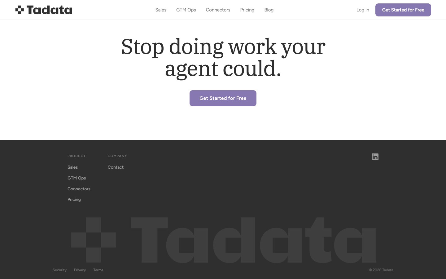 Tadata screenshot