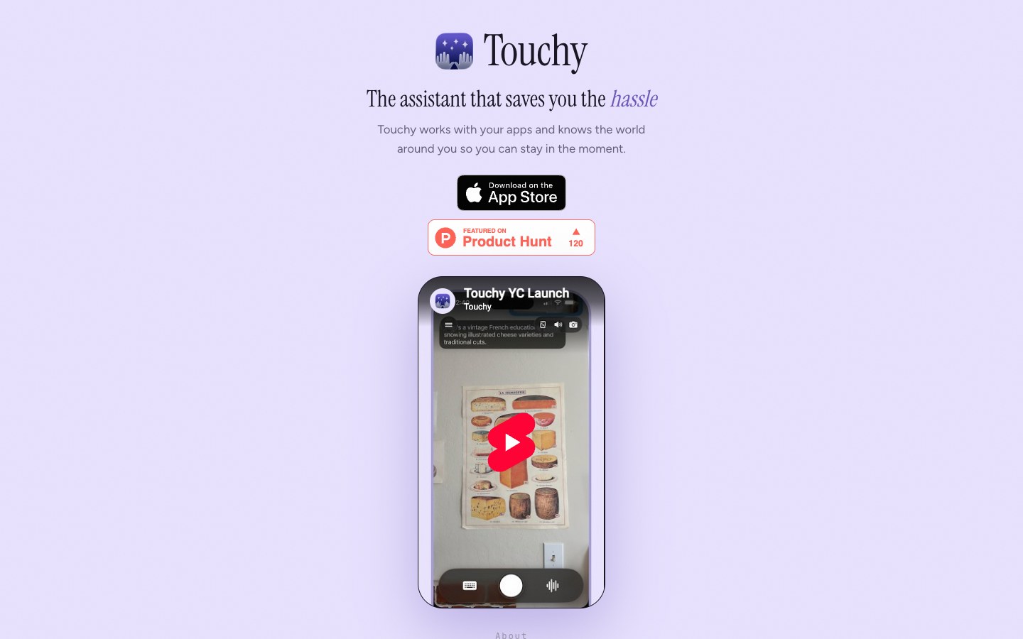 Touchy screenshot