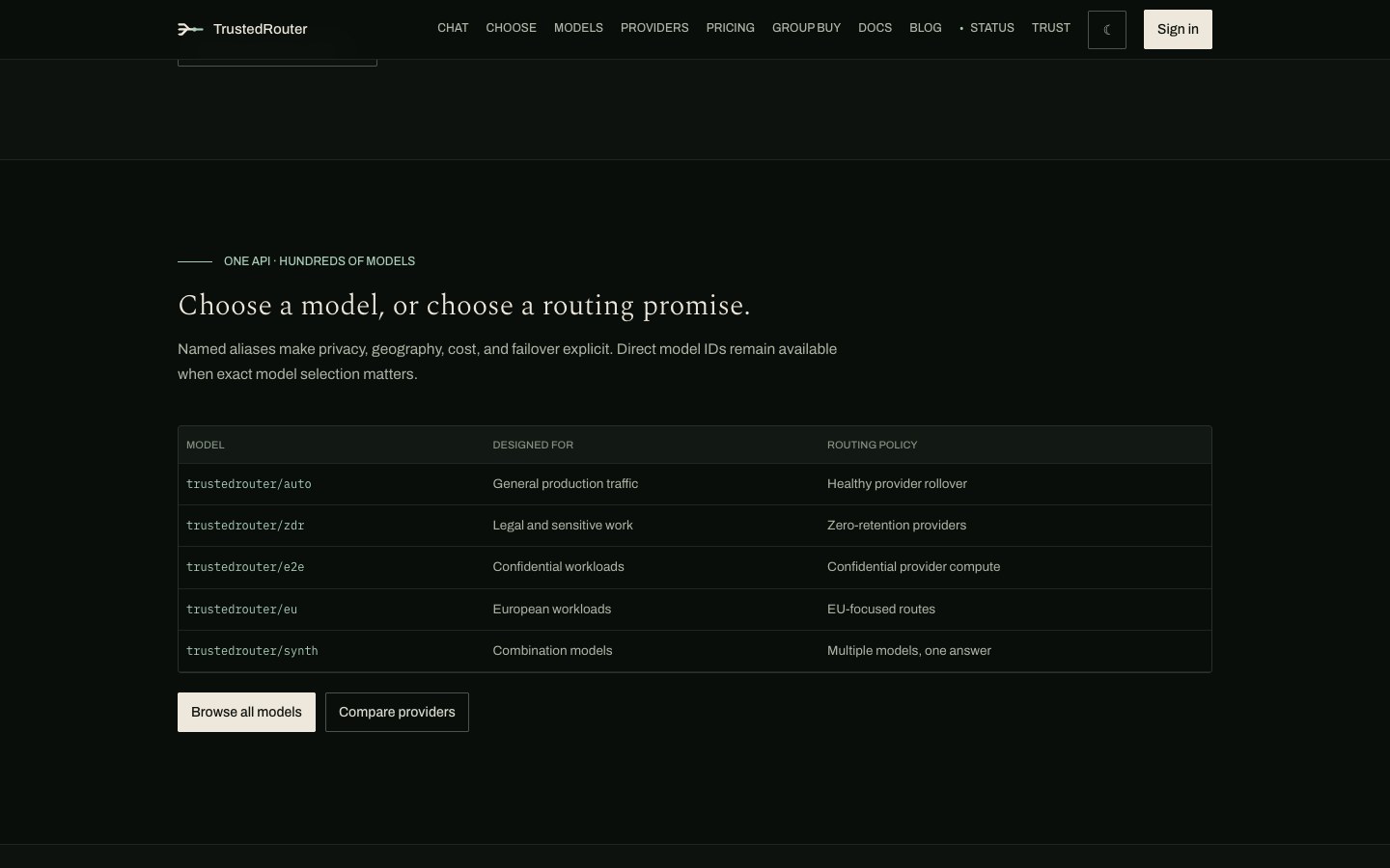 TrustedRouter screenshot