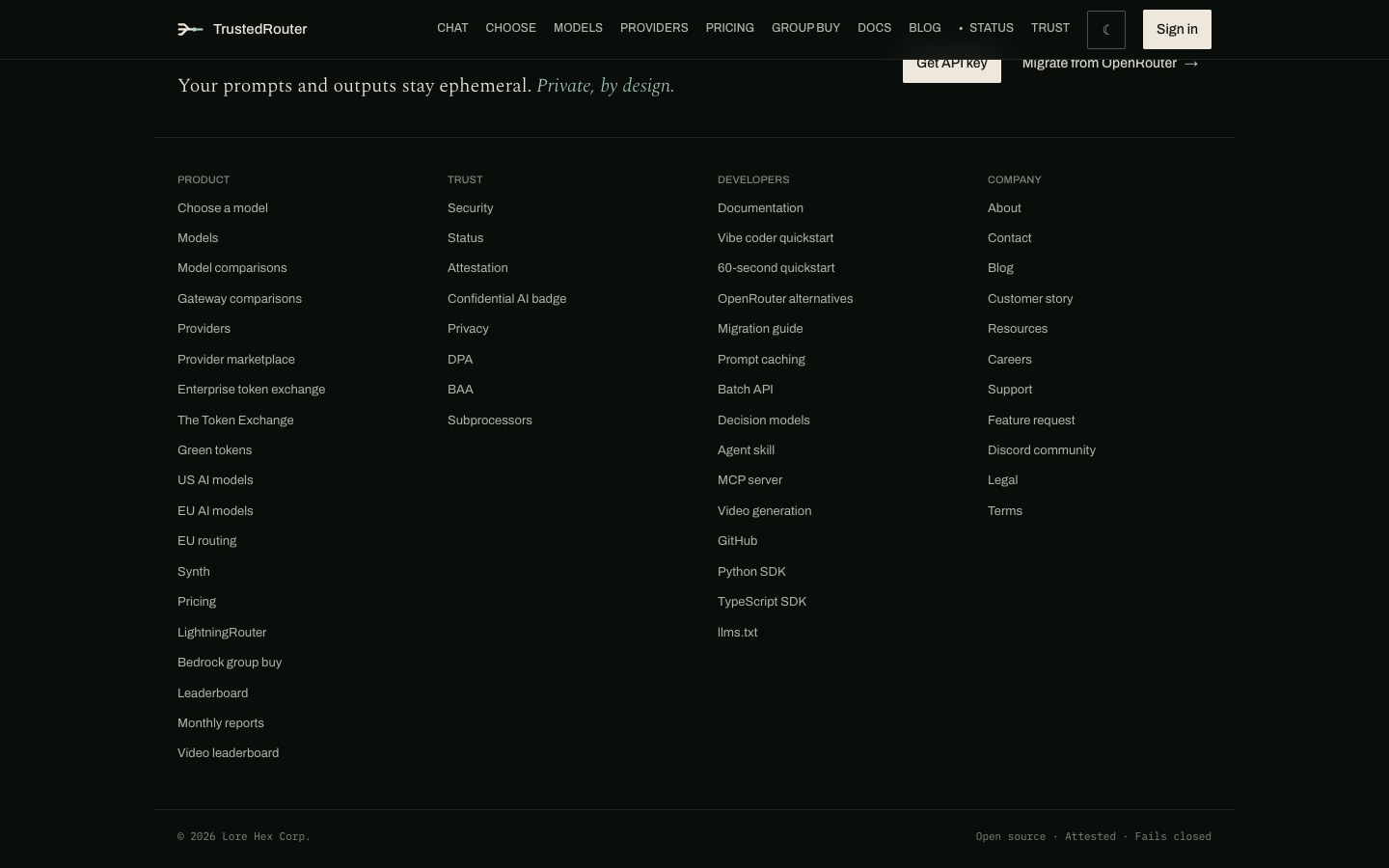 TrustedRouter screenshot