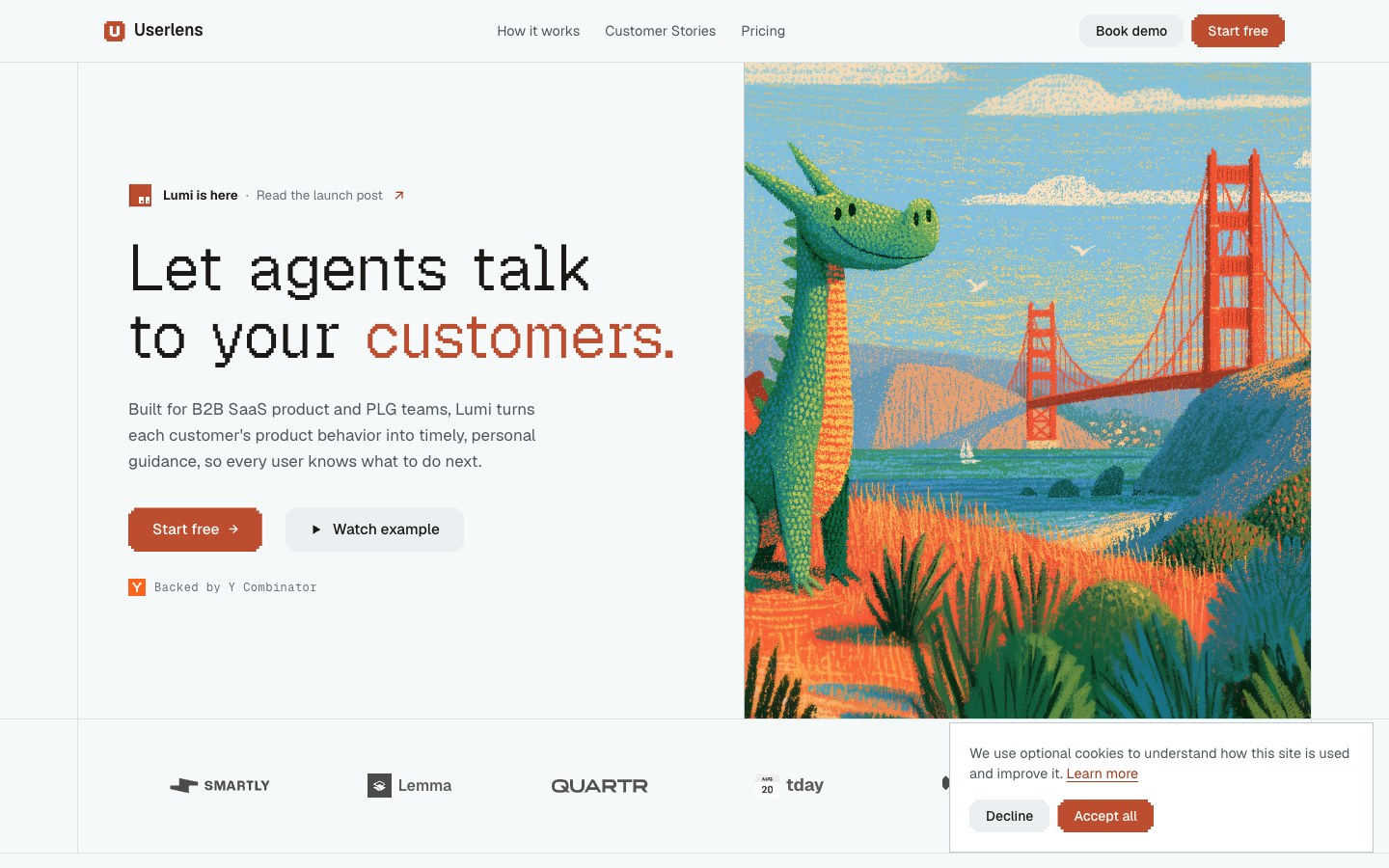 Userlens screenshot
