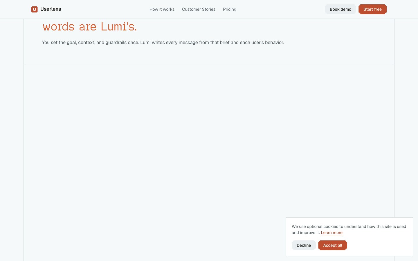 Userlens screenshot