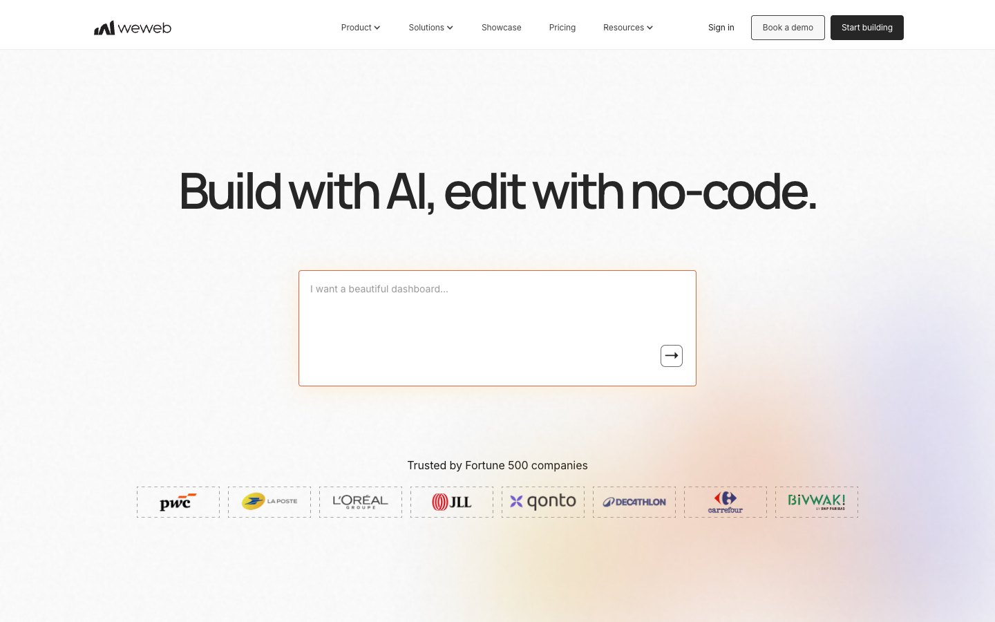 WeWeb screenshot