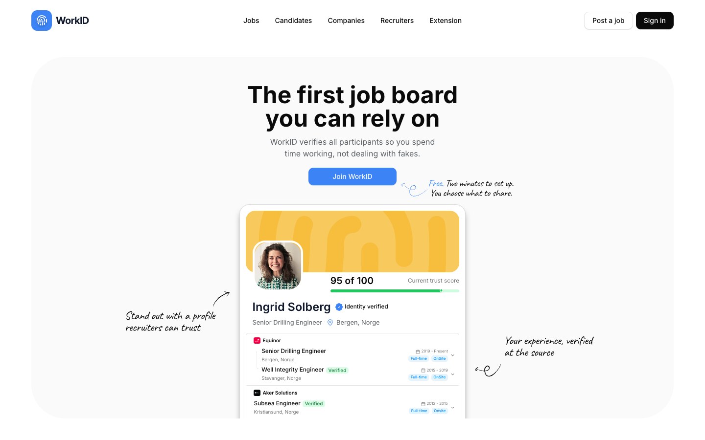 WorkID.ai screenshot